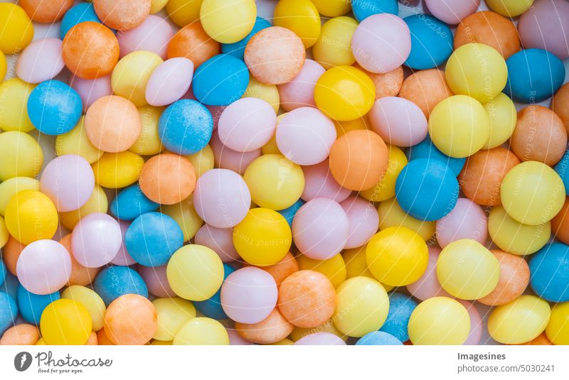 Seamless pattern with candy. Colorful candy background. Sweet candies close up Pattern seamless sweets variegated cute Sweets Close-up Above Art backgrounds