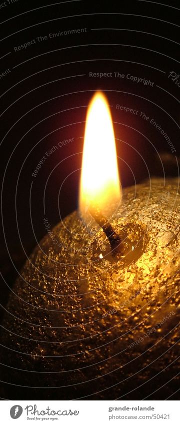 Güldenes Lischtschen Light Candle Physics Cozy Wax Candlelight Illuminate Gold Christmas & Advent Warmth Candlewick