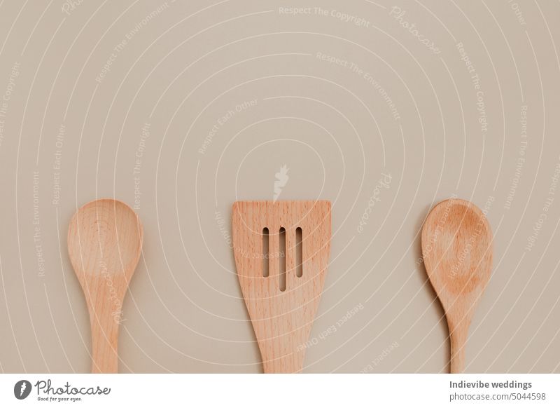 Kitchen Accessories Isolated On A White Background Baking Spatula