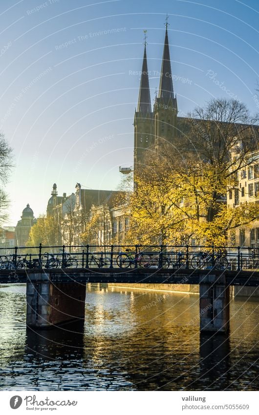 Church in Amsterdam, the Netherlands Dutch Europe Holland architectural architecture building church city cityscape exterior facade heritage historic historical