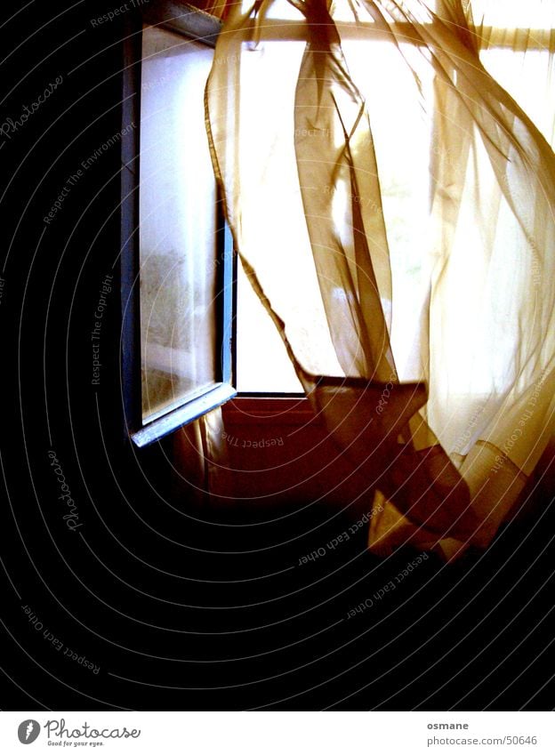 wind Light Drape Cloth Window Black Air Curtain Blow breeze Shadow