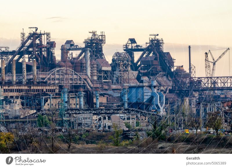 Azovstal plant destroyed during the war in Mariupol Ukraine Russia abandon abandoned attack azov blown up bombardment broken building burned out captivity city