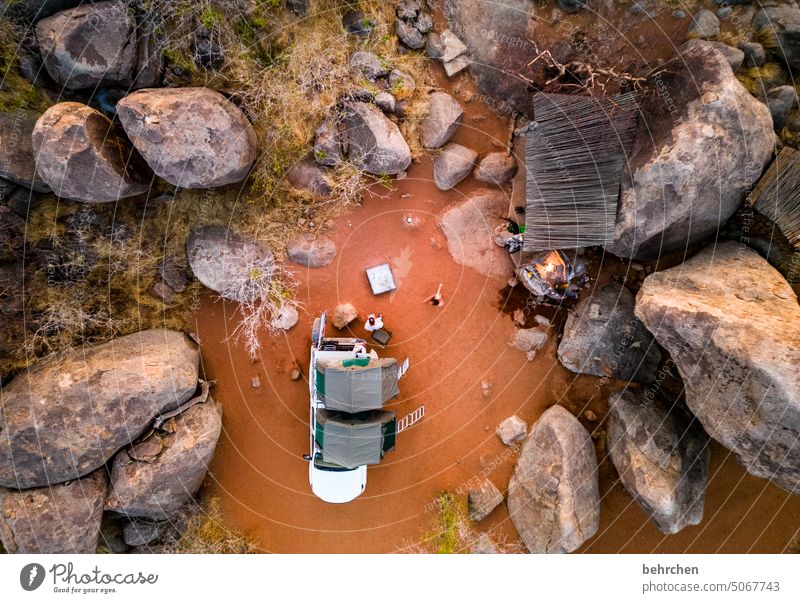 BE outside Freedom Bird's-eye view from on high drone Dry Mountain Gorgeous Warmth Tree especially Impressive Adventure Loneliness Nature Namibia Africa