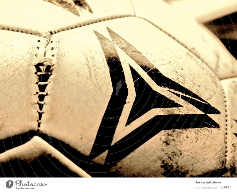 Football Scars Old Round Black White Pattern Hexagon Playing Occur Rip Broken Earmarked Bursting Crack & Rip & Tear Tracks Dirty Stitching Sewing thread String
