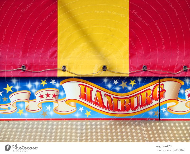 Hamburg is worth a trip Fairs & Carnivals Red Yellow Covers (Construction) Stripe Dome Signs and labeling Characters