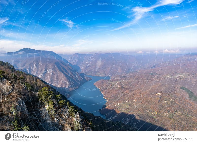 Tara National Park in Serbia attraction autumn balkan blue clouds cloudy colorful destination drina environment europe fall forest green hiking hill idyllic