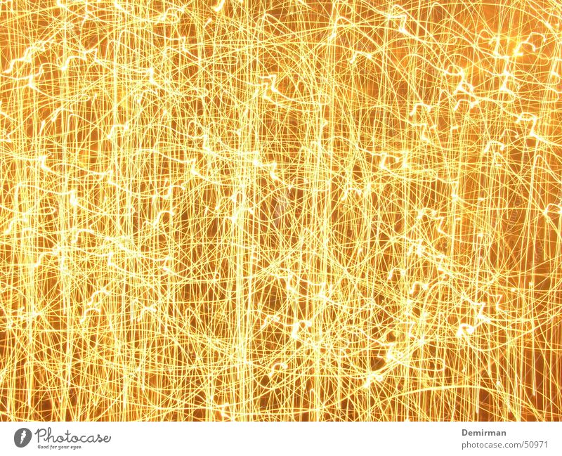 Golden Christmas Speed Long exposure Exposure Glow Light Style Line Yellow New Year's Eve Background picture Beautiful Stripe Chaos Dark Movement