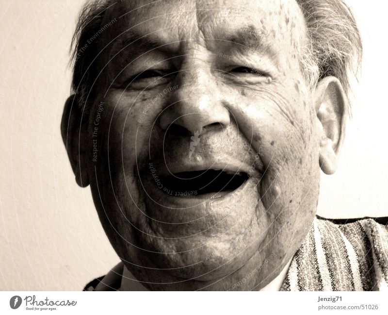 Life is beautiful. Grandfather Man Portrait photograph Happiness Senior citizen Laughter Face Male senior