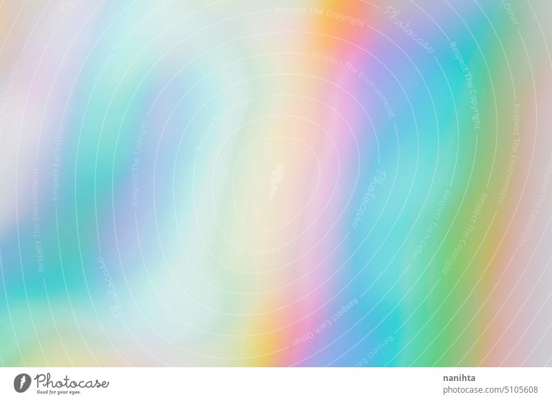 Rainbow holographic vivid background iridiscent rainbow psychedelic new age multi colored oil distorted shiny colorful blur abstract detail spectrum wave