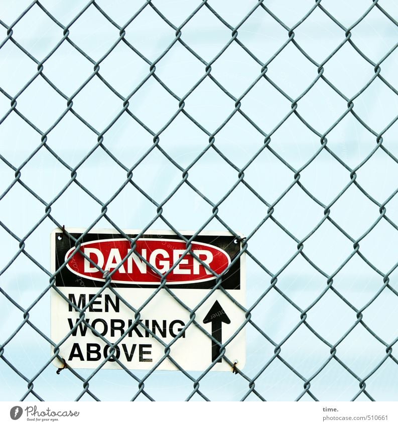 problem zone Work and employment Workplace Construction site Services Craft (trade) Sky Fence Wire netting fence Characters Signs and labeling Signage