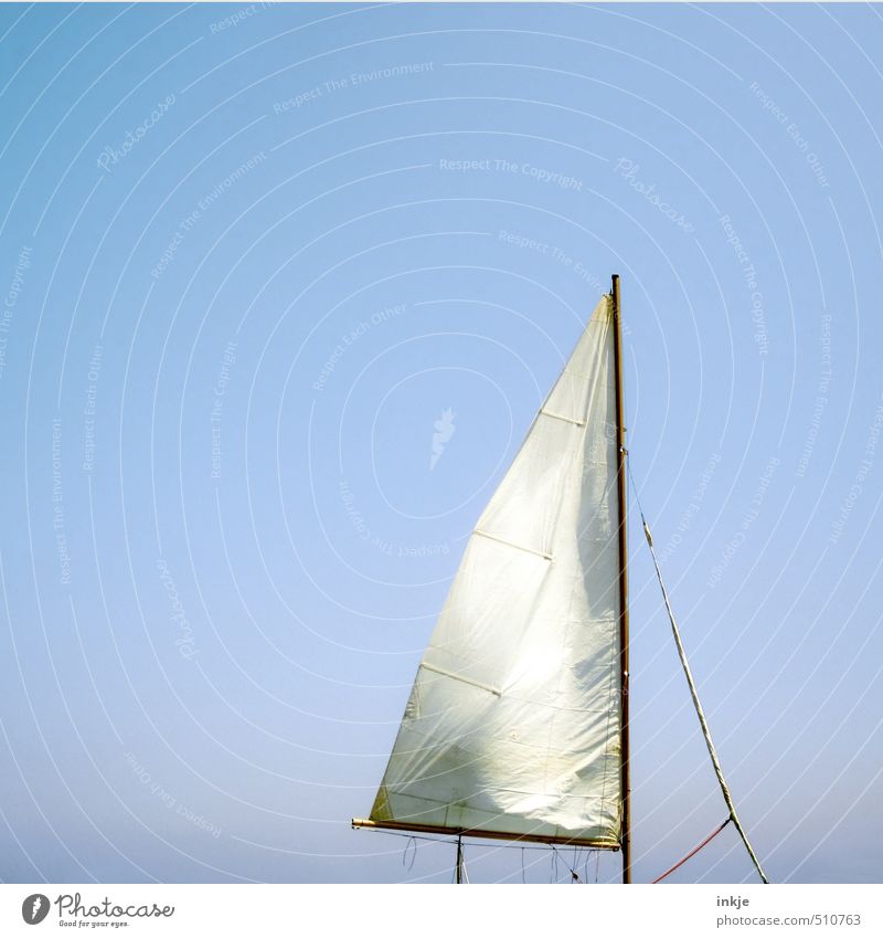 awning Vacation & Travel Far-off places Summer Summer vacation Sun Air Sky Cloudless sky Beautiful weather Wind Navigation Boating trip Sailboat Sailing ship