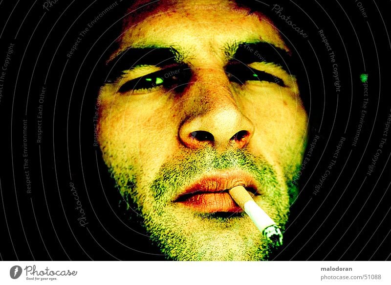 dont smoke Cigarette Brand of cigarettes Unshaven Smoking Human being test shoot