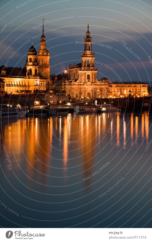 Dresden simply beautiful! Water Sky River bank Saxony Federal eagle Germany Europe Town Capital city Downtown Old town Skyline Church Tower Manmade structures