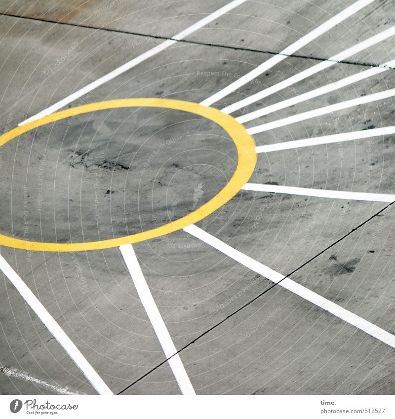 Star | Set The Controls For The Heart Of The Sun Art Aviation Airport Airfield Runway Circular Circle Oil slick Paving tiles Stone Sign Signs and labeling Line