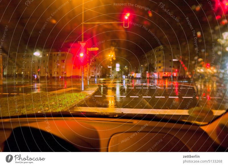 Crossing at night in the rain Evening Movement blink variegated Dynamics fantasy flicker Speed Art Light Visual spectacle light track Line Fairy tale Night