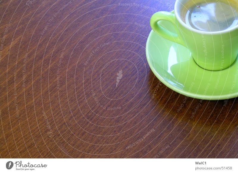 Café sans lait Espresso Cup Saucer Green Break Wood Beech tree Brown Coffee ikea Wood grain Structures and shapes