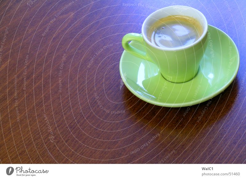 Caffeine (in green) Café Espresso Cup Saucer Green Break Wood Beech tree Brown Coffee ikea Wood grain Structures and shapes