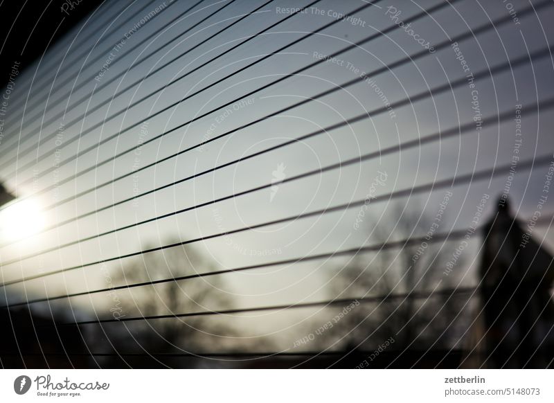 Stripes on the glass Architecture domain dahlem Twilight Window Building House (Residential Structure) Sky Kiez Skyline Town city district street photography