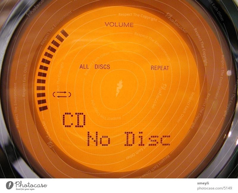 no disc Round Electrical equipment Technology Orange Macro (Extreme close-up) Display