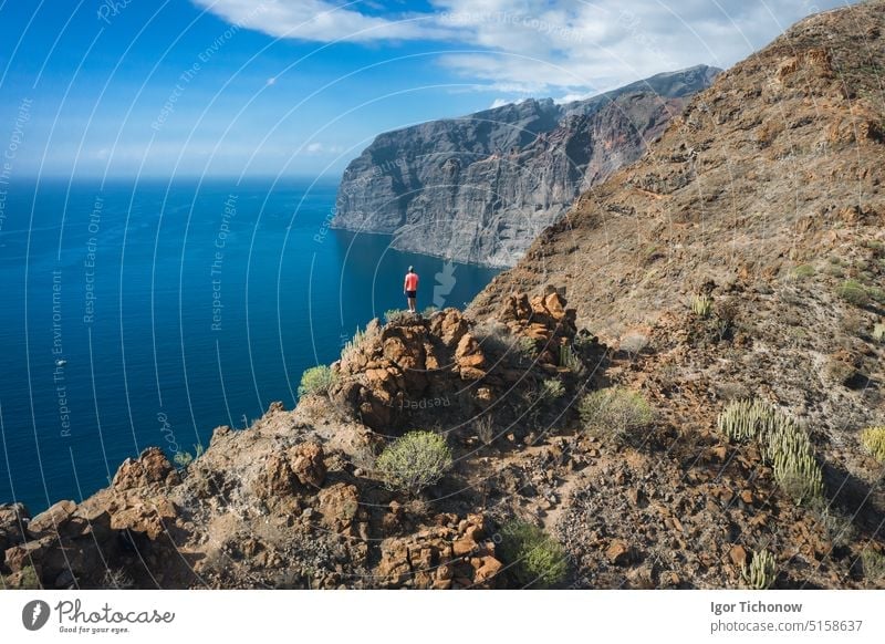 Los Gigantes cliffs - Acantilados de los Gigantes in Tenerife, Canary islands, Spain canary islands coastline landscape nature ocean rock sea tenerife travel