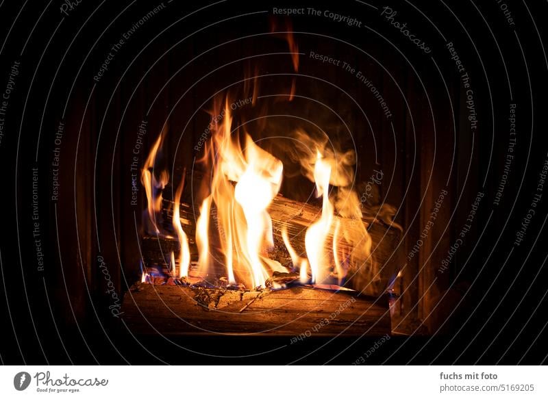 Fireplace, firewood, fireplace fire campfire blaze Light tighter Warmth Orange Flame Wood Blaze Burn Hot Glow Yellow Night Black Firewood ardor Incandescent