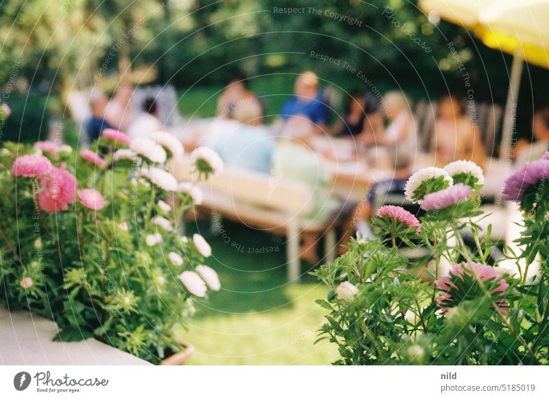 Summer garden party Garden Feasts & Celebrations Party Garden festival Colour photo Moody Exterior shot celebration celebrations Birthday Analogue photo Kodak