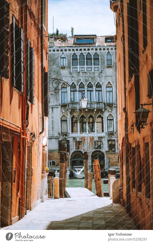 Venice, Italy. Beautiful view of old architecture buildings of the Venezia canals venezia italy venice beautiful typical tourism europe famous house italian