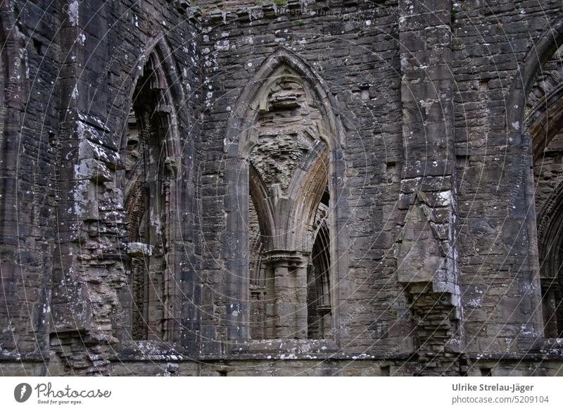 View into a ruined church on a stone column church ruin Church stone church Stone arches stone arch Ruin grey stones Looking inwards Architecture Building