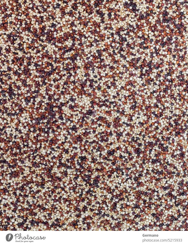 Grains of uncooked quinoa background Black Brown Cereal Chenopodium Close-up colored colors Kitchen Detail Diet dietary Dry Fiber Food Free Full gluten Healthy