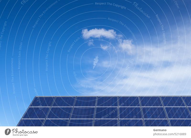 Solar panel against blue sky alternative background cell clean cloud clouds collector eco ecological ecology economy electric electrical electricity energy