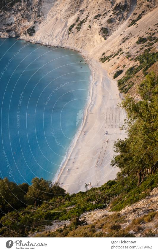Greece, Kefalonia island, Myrtos beach greece sea view ionian kefalonia myrtos landscape blue travel idyllic water destination turquoise scenic vacation coast