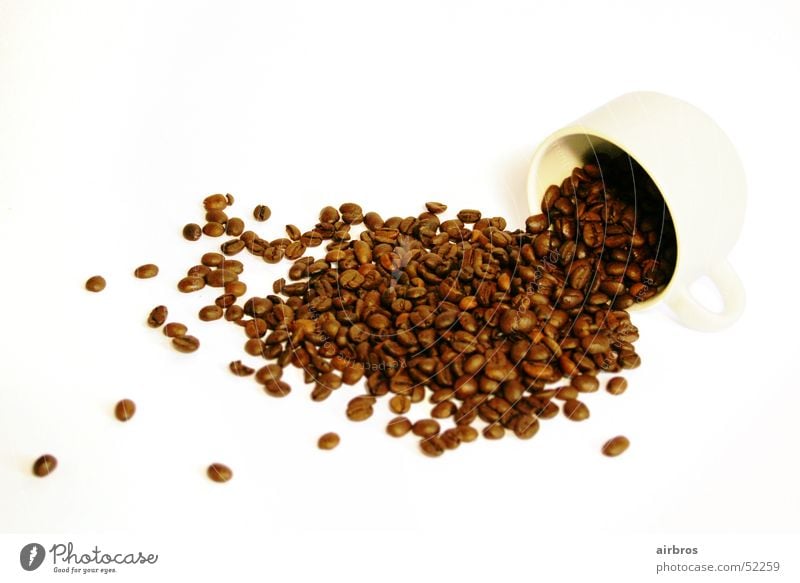 coffee beans Coffee bean Cappuccino Espresso Cup Café Beans White Brown cup of coffee Bright