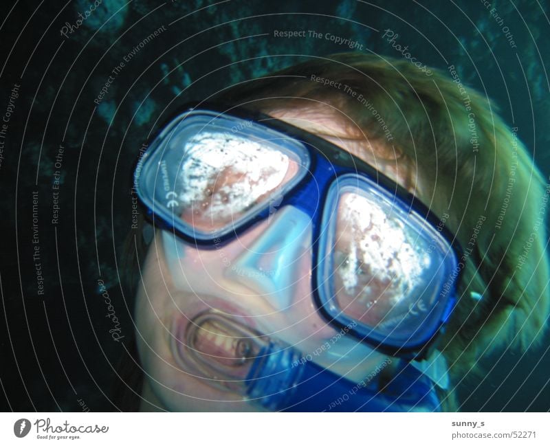 blub Dive Snorkeling Self portrait Diving goggles Underwater photo