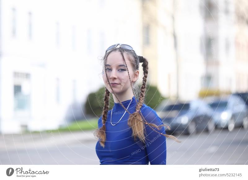 Young woman in techno outfit, ready for the party in Berghain ;) - a  Royalty Free Stock Photo from Photocase