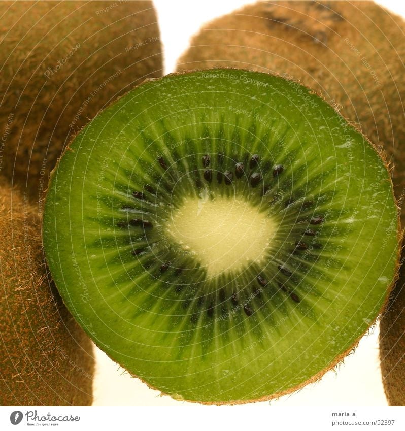 kiwi Kiwifruit Kernels & Pits & Stones Black Green Juicy Healthy Vitamin C Light table Spoon Bowl create Fruit Anger Funny furry hand-sized