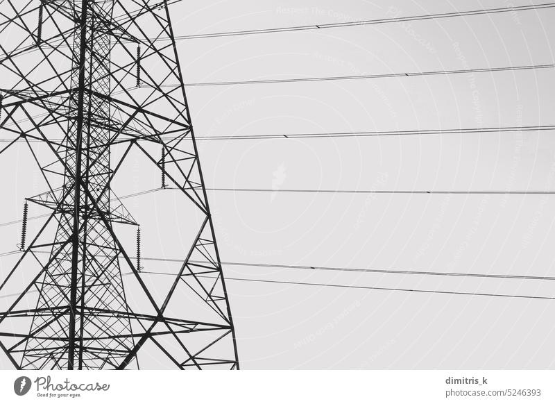 electricity tower drawing