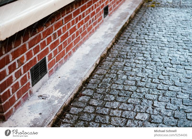 Bumpy cobblestones Cobblestones Cobblestone Road Street Stone Paving stone Lanes & trails Traffic infrastructure bumpy Sidewalk Pavement Structures and shapes