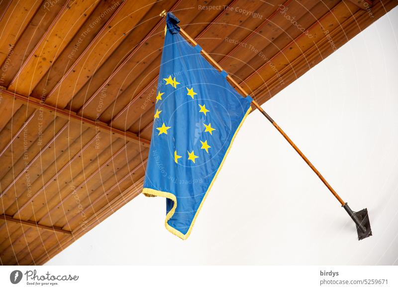 Europe flag in historical style - a Royalty Free Stock Photo from