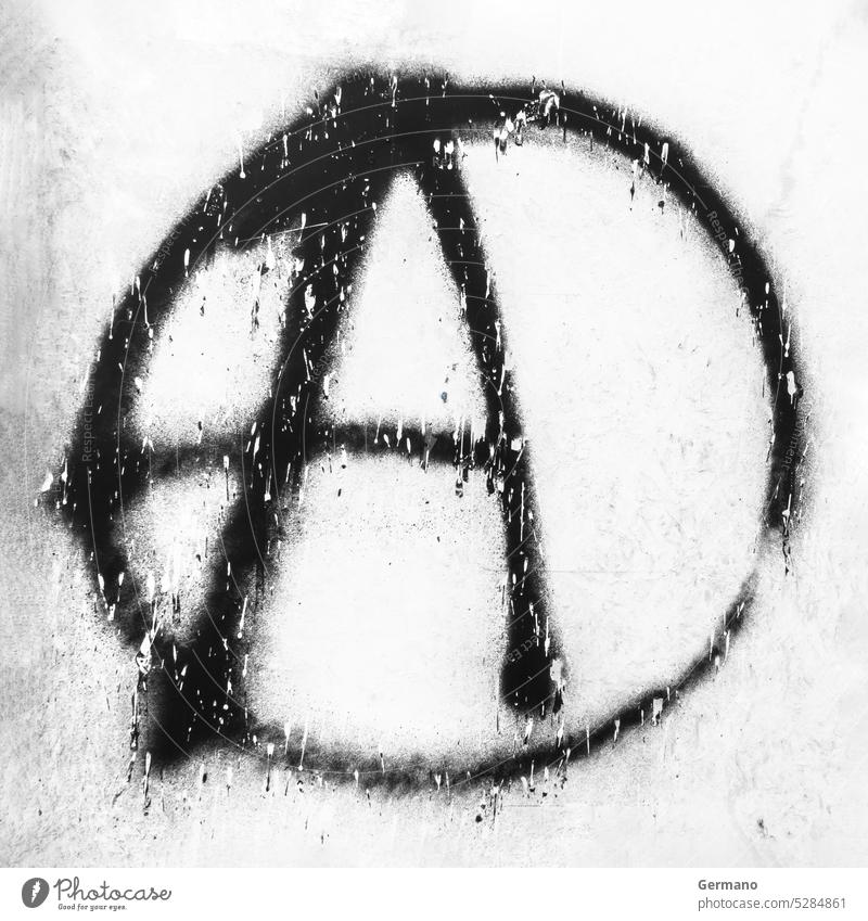 Symbol of Anarchy anarchic anarchist anarchy anti antisocial art background black chaos culture design different drawing element emblem free freedom government