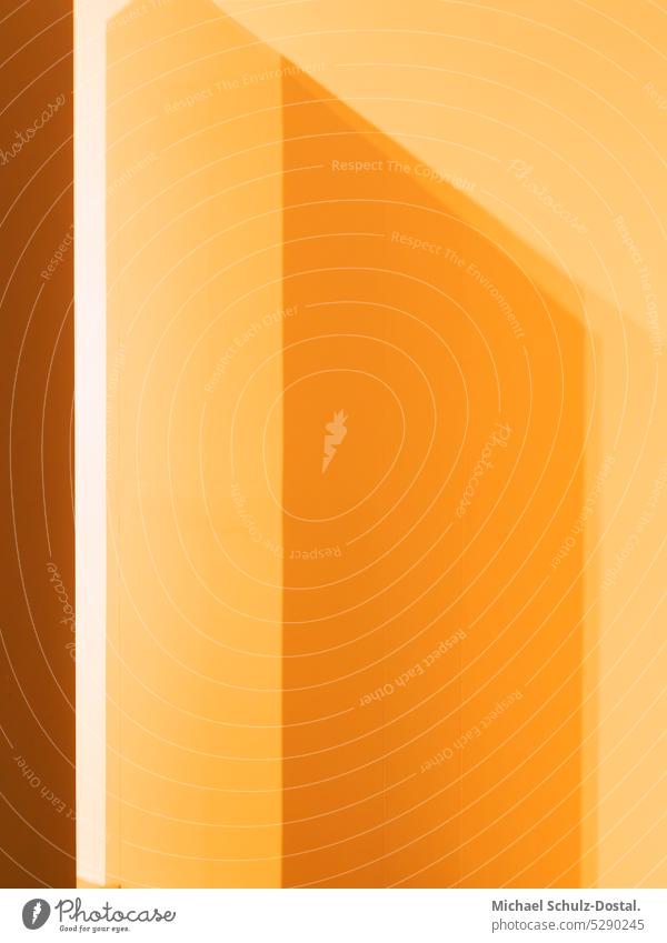Shadows cast in orange tones minimal graphically shape Geometry Abstract Colour Square harmony pastel abstract colour pop colors Cubism edge Corner warm Orange