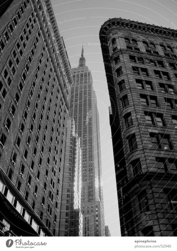 NY New York City High-rise Black & white photo