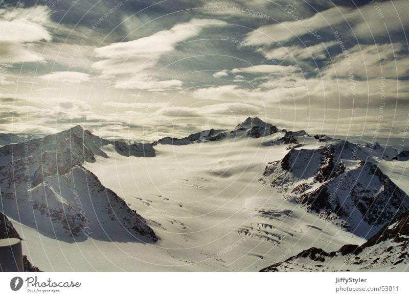 A Nice Day Glacier Sölden Austria Clouds Loneliness Mountain Sky Snow Ice Rock Far-off places Freedom