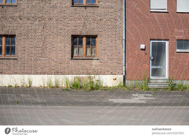 Abandoned village Hambach Forest Facade view Villages RWE Window Pit Town cityscape Surface Mining area Rural Street Pencil lead houses kerpen lignite mining