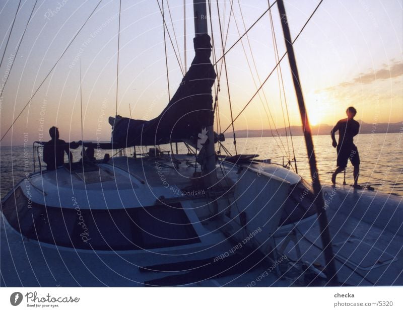 catamaran Navigation sailing catamaran sunset