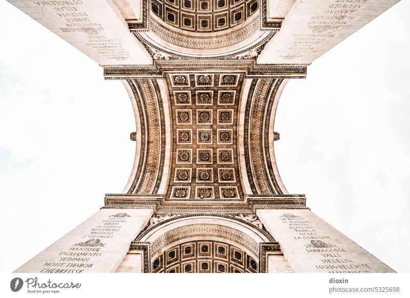 Arc de Triomphe de l'Étoile (3) Paris Triumphal arch France Capital city Architecture architecture monument architectural photography Colour photo Landmark