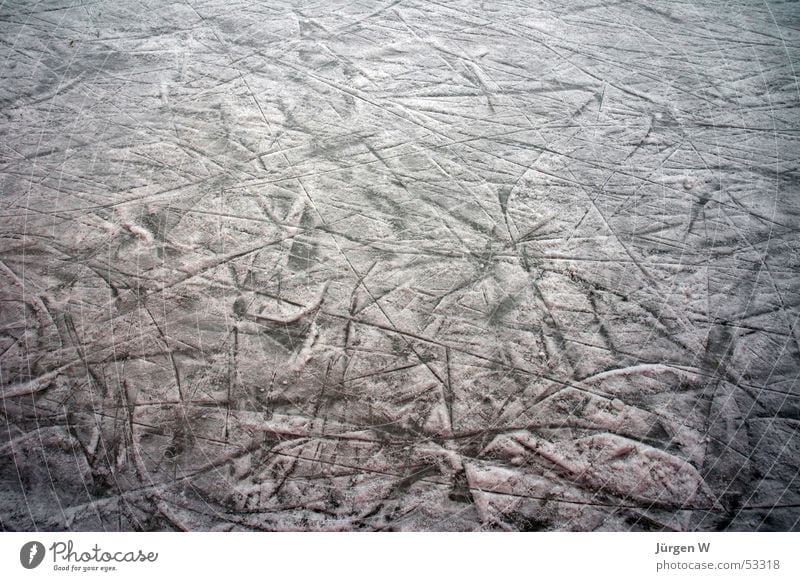 scratched Scratch mark Frozen Ice-skates Express train Furrow Snow scratches furrows froze iceskate