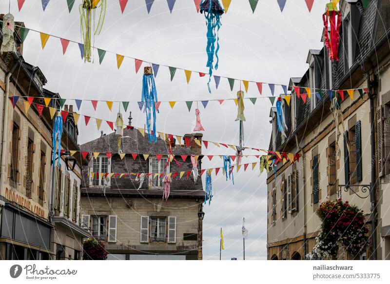 Bernon Old town Historic Old building France Facade House (Residential Structure) Alley Street houses Colour photo doors colourful roofs Architecture