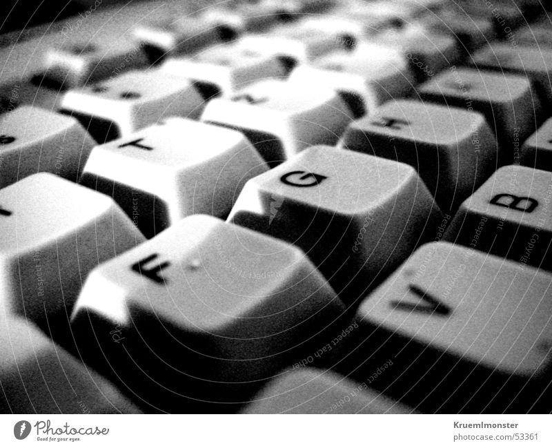 Black&White Keyboard Letters (alphabet)