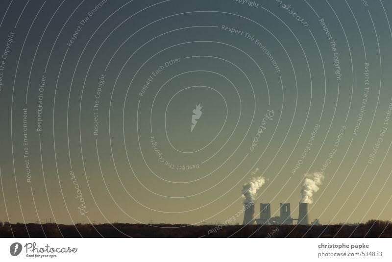 Cooling towers on the horizon Energy industry Electricity generating station Coal power station CO2 emission Climate change Industry Environmental pollution