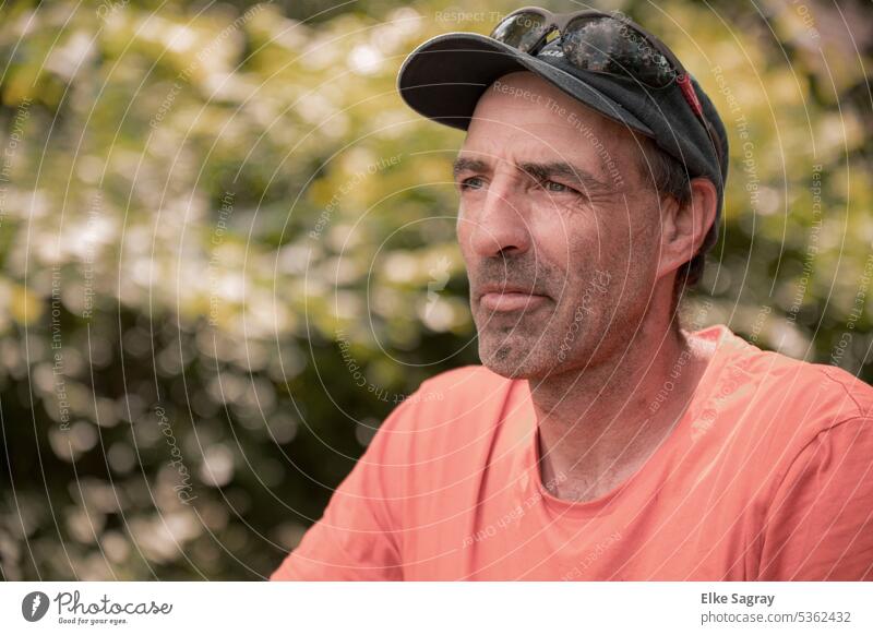 One man alone in nature Young man Man portrait 18 - 30 years Exterior shot Youth (Young adults) Adults Shallow depth of field Cool (slang) Upper body